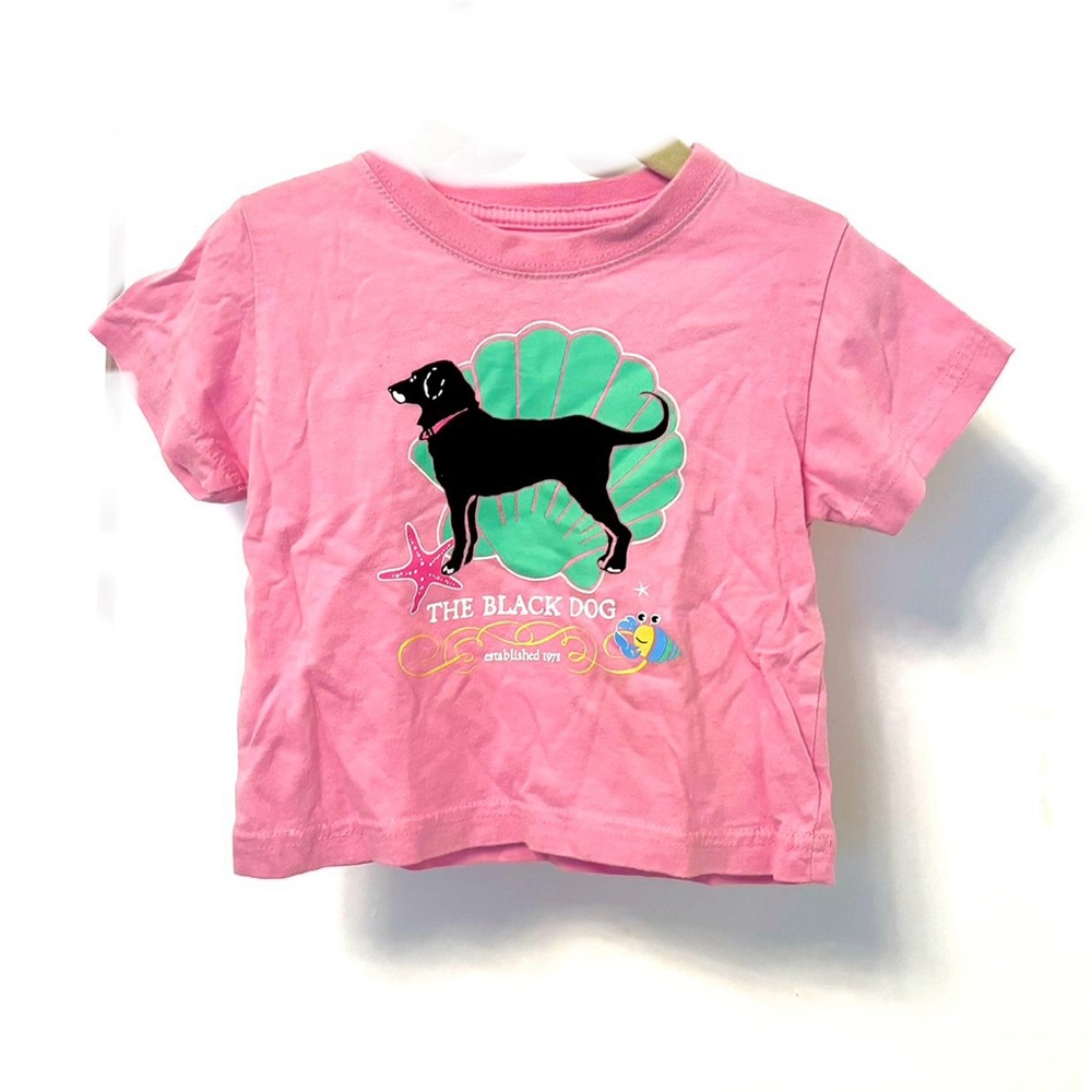 The Black Dog Martha’s Vineyard Pink Short Sleeve Tee